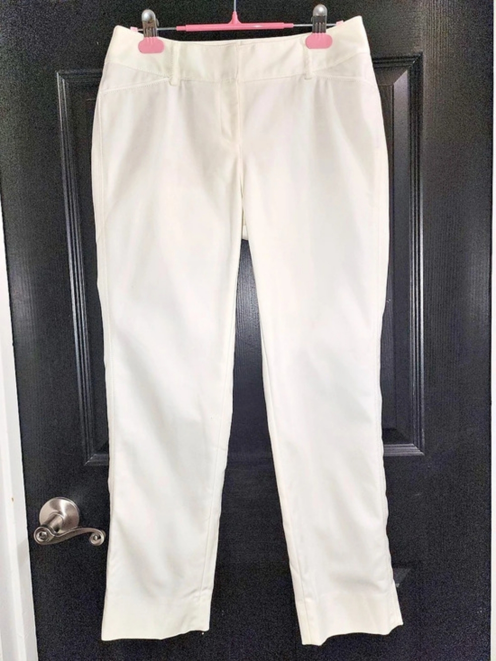 White House Black Market Slim Ankle Pants White Size 2R